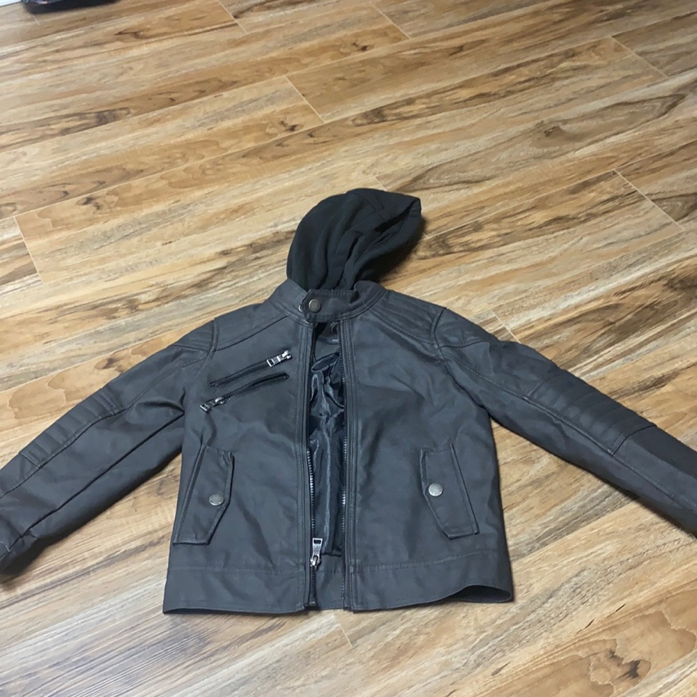Boys size 7 leather jacket
